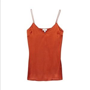 DAYA BY ZENDAYA Rust Satin Slip Cami